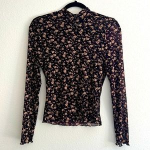 Heartloom Kei Sheer Mesh Floral Top